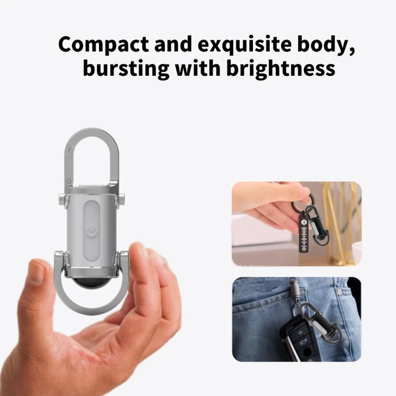 Lampe de poche LED rechargeable porte-clés - Lampe de travail compacte