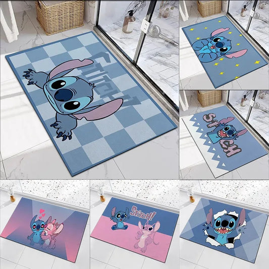 Disney Stitch Door Mat - Non-Slip Washable Entrance Rug