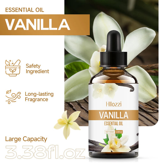 Vanilla Essential Oil - Face Care & Aromatherapy Diffuser Oil