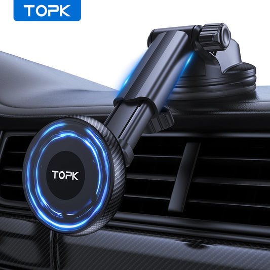 Mag-Safe Car Phone Holder | Magnetic Phone Car Mount for Windshield and Dashboard