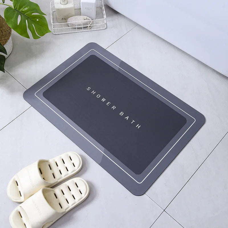 Premium Diatomite Stone Bath Mat - 3.5MM Thick Super Absorbent
