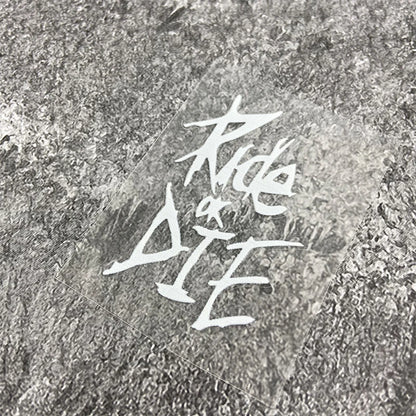 Bike Frame Stickers - Ride or Die Waterproof Vinyl Decals - Bascora