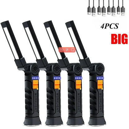 Magnetic Work Light - 360° Rotatable LED Torch - Bascora