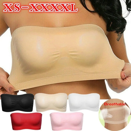 Women's Seamless Strapless Chest Wraps - High Elastic Tube Top