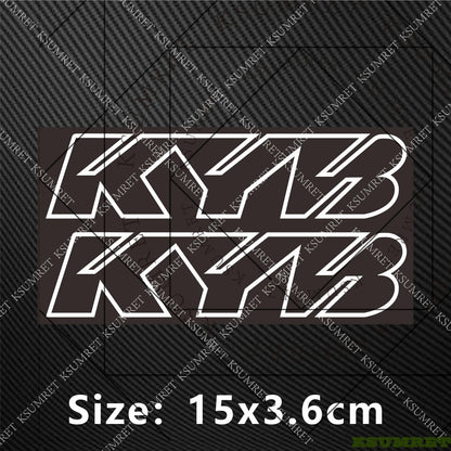Motorcycle Fork Suspension Sticker - Reflective Motocross Decals - Bascora