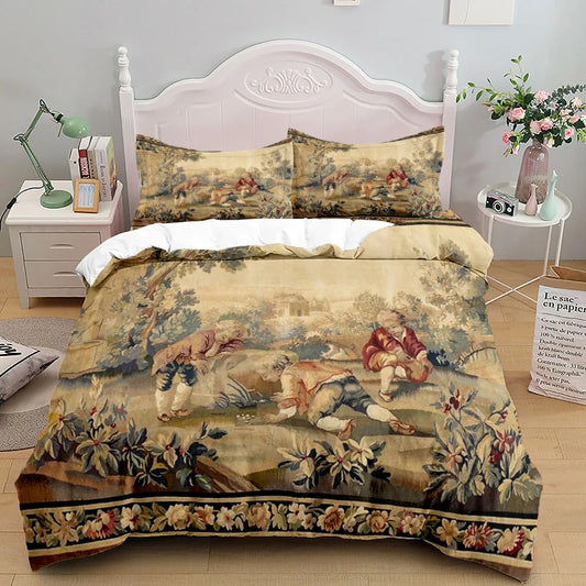 Parure de couette Aubusson antique – Design français classique