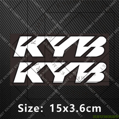 Motorcycle Fork Suspension Sticker - Reflective Motocross Decals - Bascora
