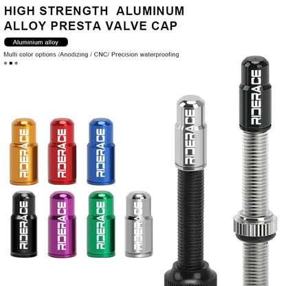 Bicycle Tire Valve Cap - Aluminum Alloy CNC Presta Valve - Bascora