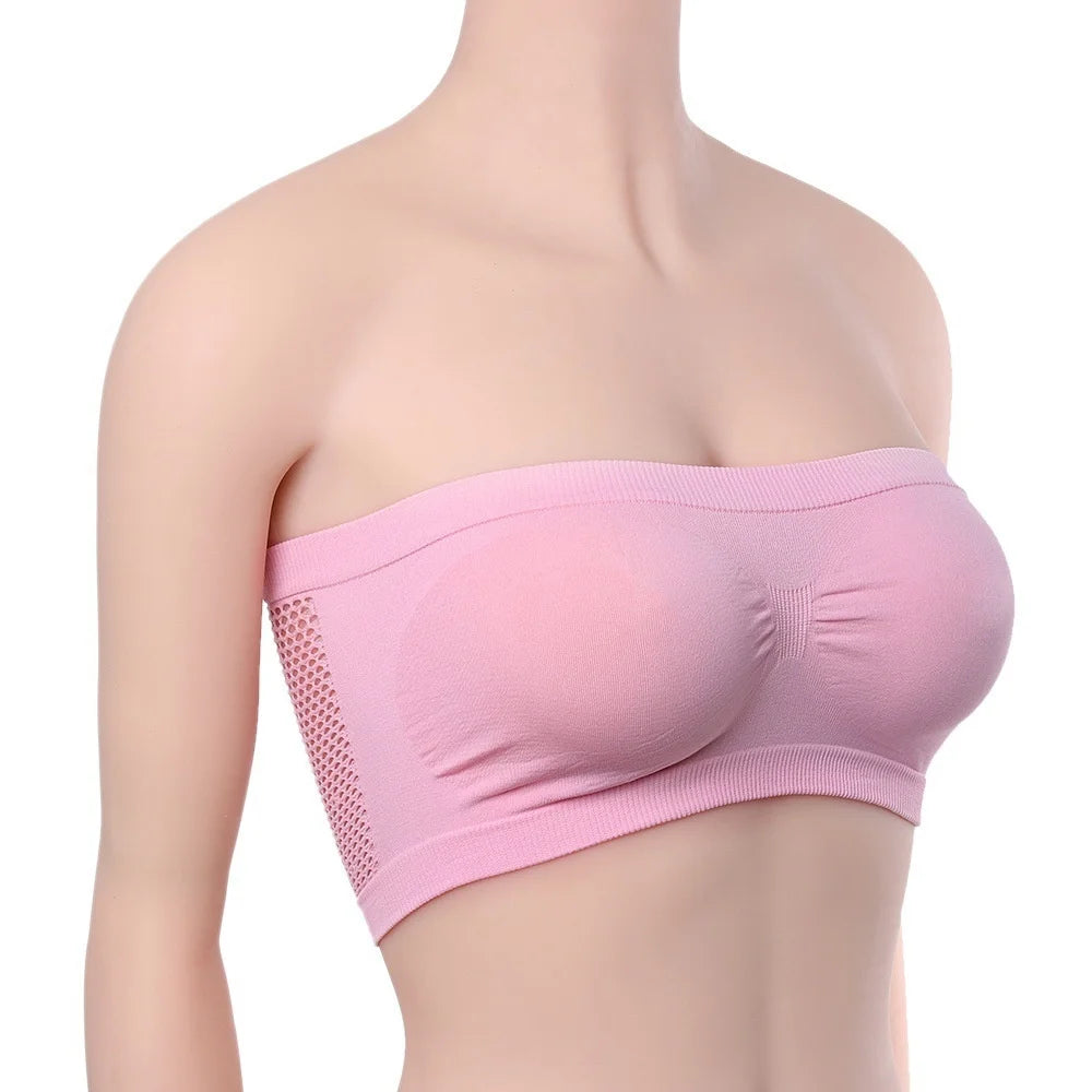 Haut bustier sans coutures pour femme - Haut tube hautement élastique