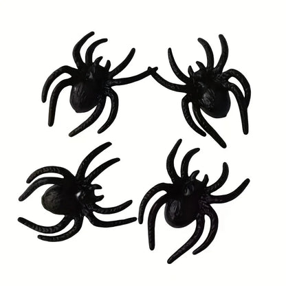 Realistic Plastic Spider Prank Props - Halloween Decorations - Bascora