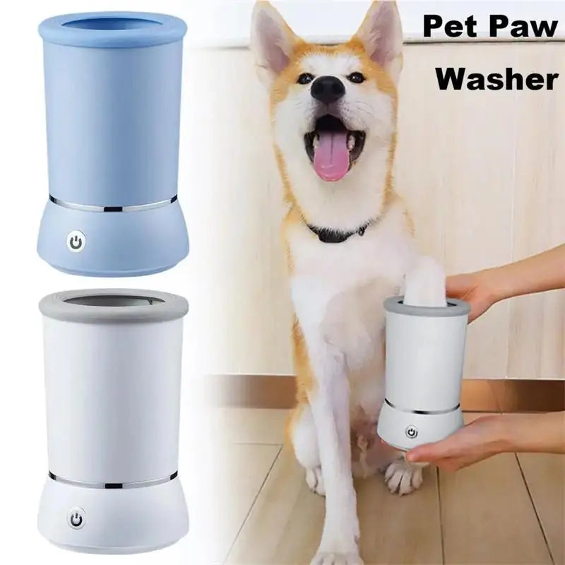 Limpiador de patas eléctrico para mascotas: lavapatas automático para perros y gatos