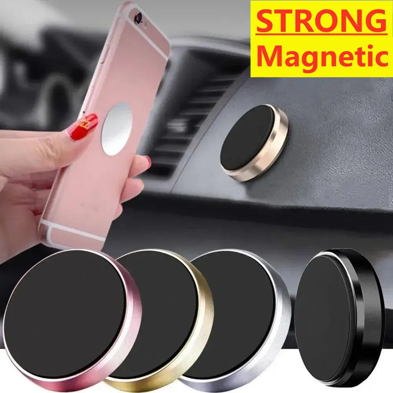 Magnetic Phone Car Holder Stand - Universal Mount Bracket Stick-on - Bascora