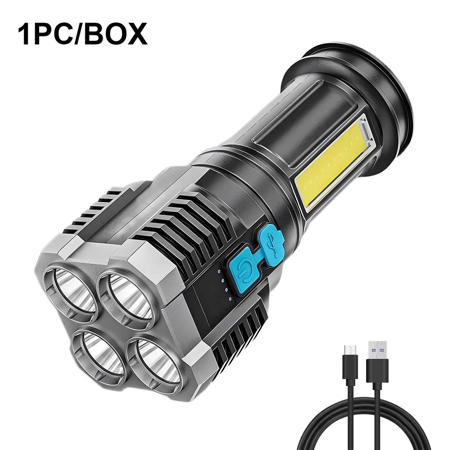 Self Defense Flashlight - Rechargeable High Power
