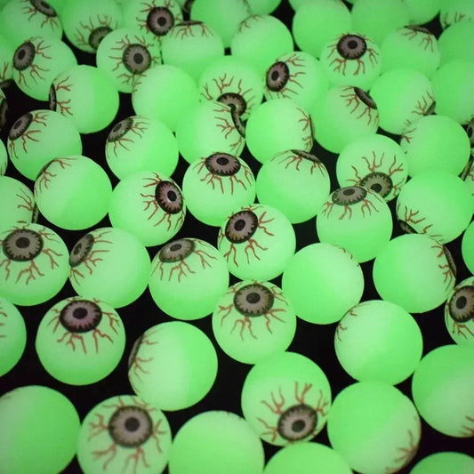 Glow in Dark Eyeball Bouncy Ball - Halloween Toys
