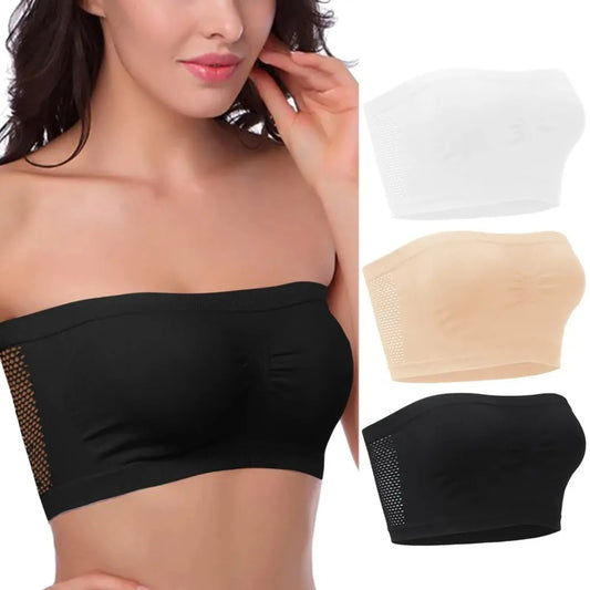 Breathable Mesh Tube Bra for Women - Ultimate Comfort & Style