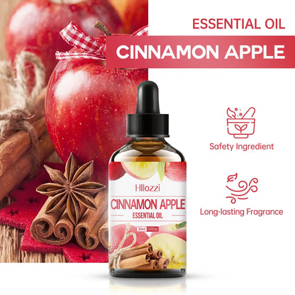 Cinnamon Apple Essential Oil - Sweet Spiced Aromatherapy Oil - Bascora