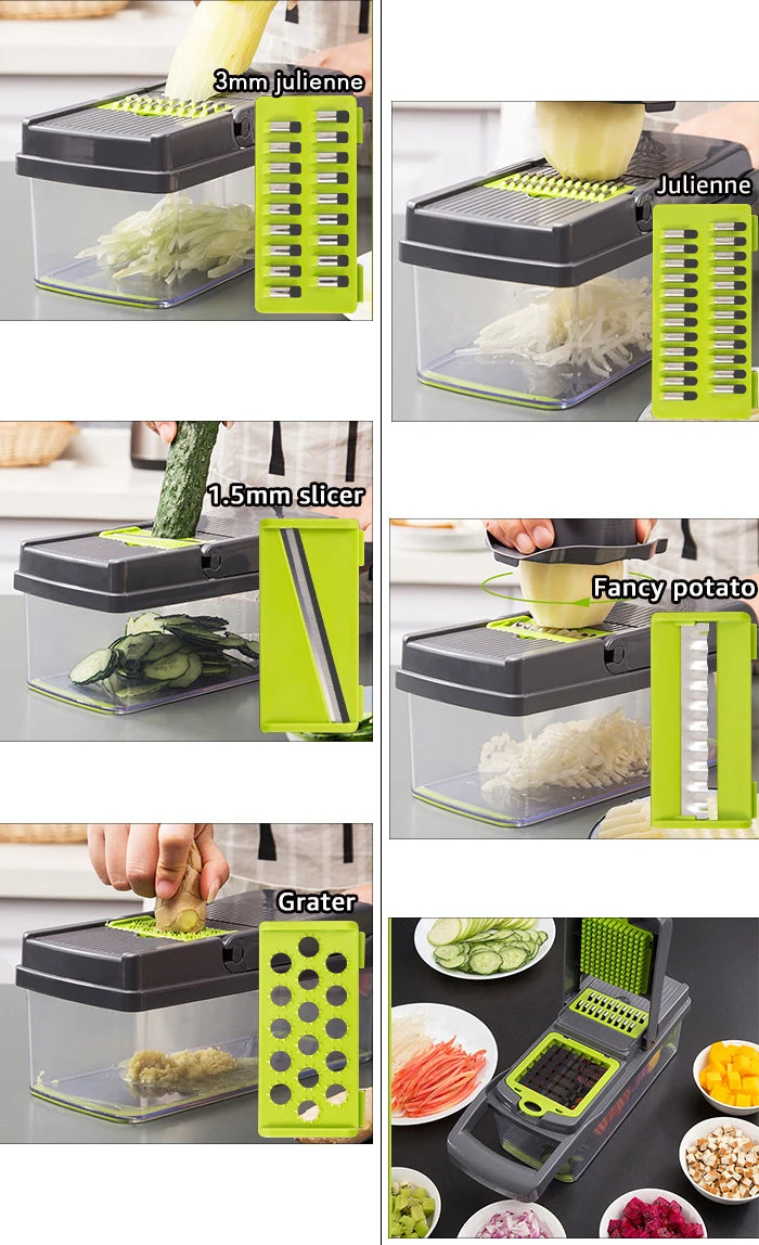 Vegetable Chopper & Multifunctional Grater