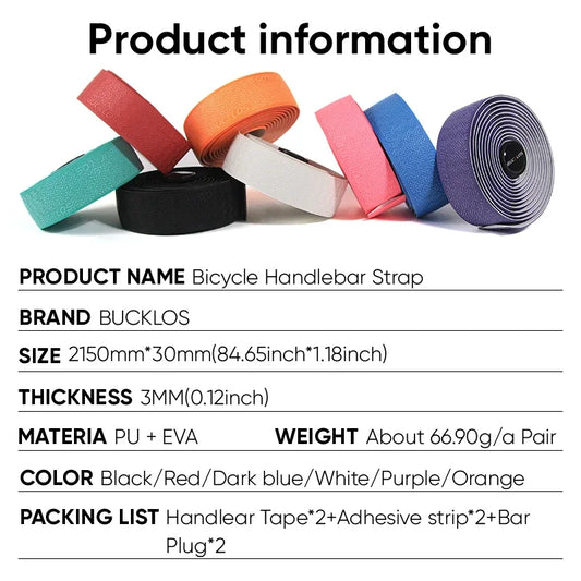 Bicycle Handlebar Tape - Anti-Slip Waterproof Bar Wrap