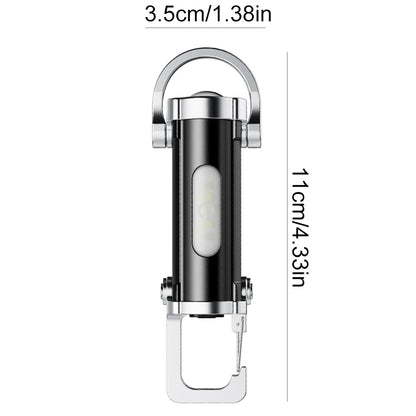 Mini Rechargeable Keychain Flashlight - 800LM EDC COB Work Light