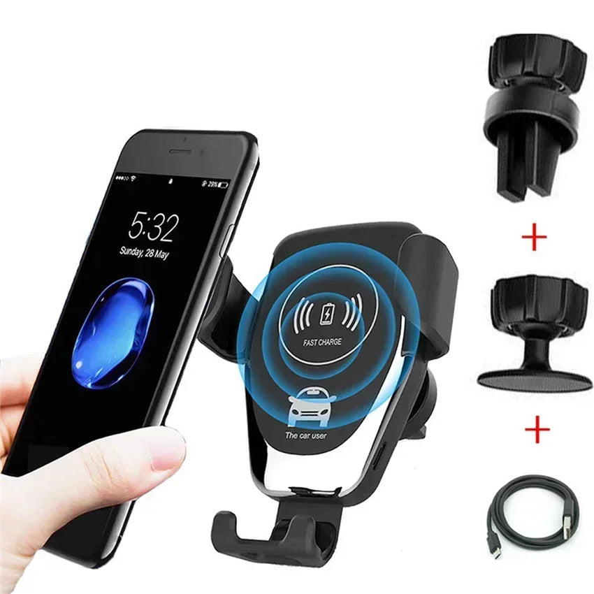 Cargador inalámbrico para coche de 30 W: carga rápida y soporte seguro