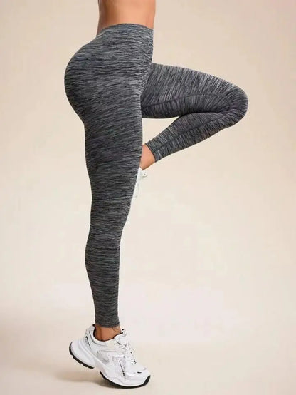Women's V-Waist Butt Lifting Yoga Leggings - High Elastic Gym Wear - Bascora
