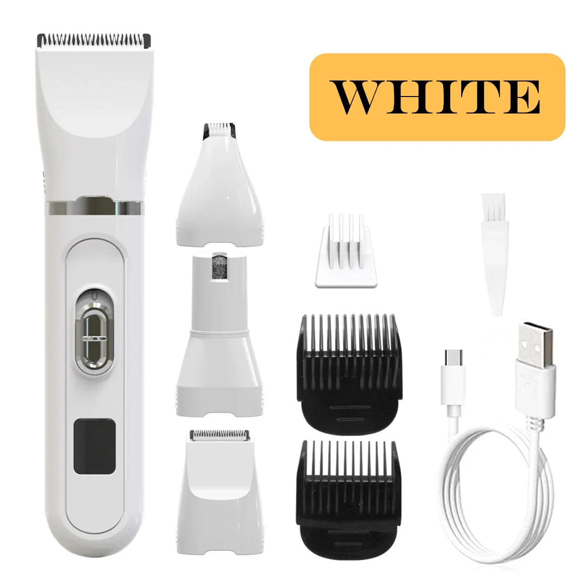 Tondeuse professionnelle pour animaux de compagnie - Kit électrique 4 en 1