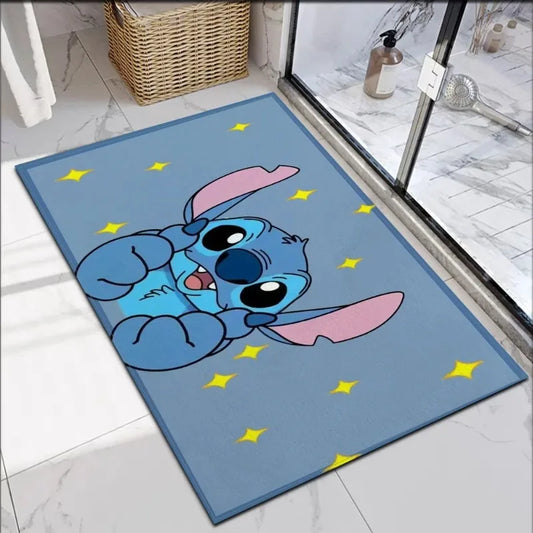 Disney Stitch Door Mat - Non-Slip Washable Entrance Rug