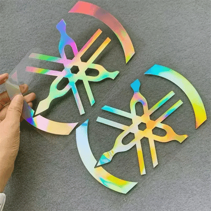 Motorcycle Reflective Laser Letter Stickers - Body Decoration Decals - Bascora
