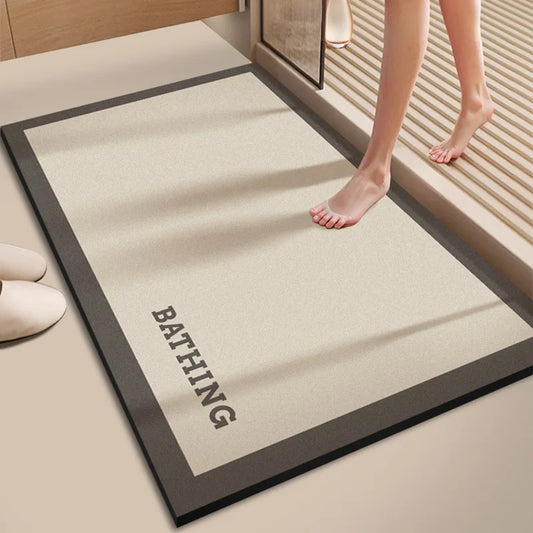 Diatomaceous Earth Bath Mat 40x60cm - Quick Dry Non-Slip Floor Mat
