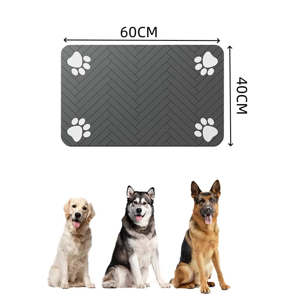 Diatomaceous Earth Pet Feeding Mat - Fast-Drying Splash-Proof