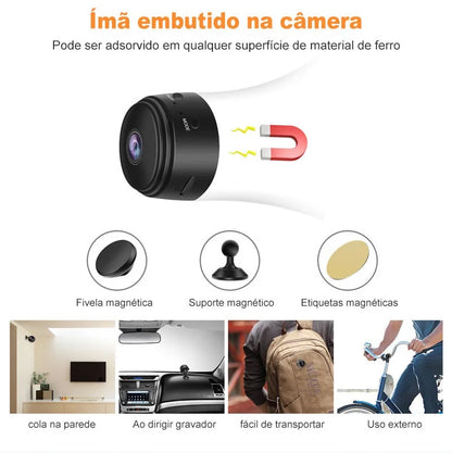 A9 Mini WiFi Security Camera - Wireless Remote Monitoring - Bascora