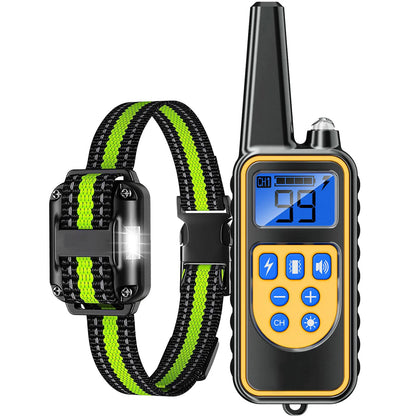 Electric Dog Training Collar - Waterproof Remote Control with Rechargeable Battery - Bascora