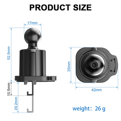 Universal Magnetic Phone Car Mount - Twist-Lock Air Vent Mount - Bascora