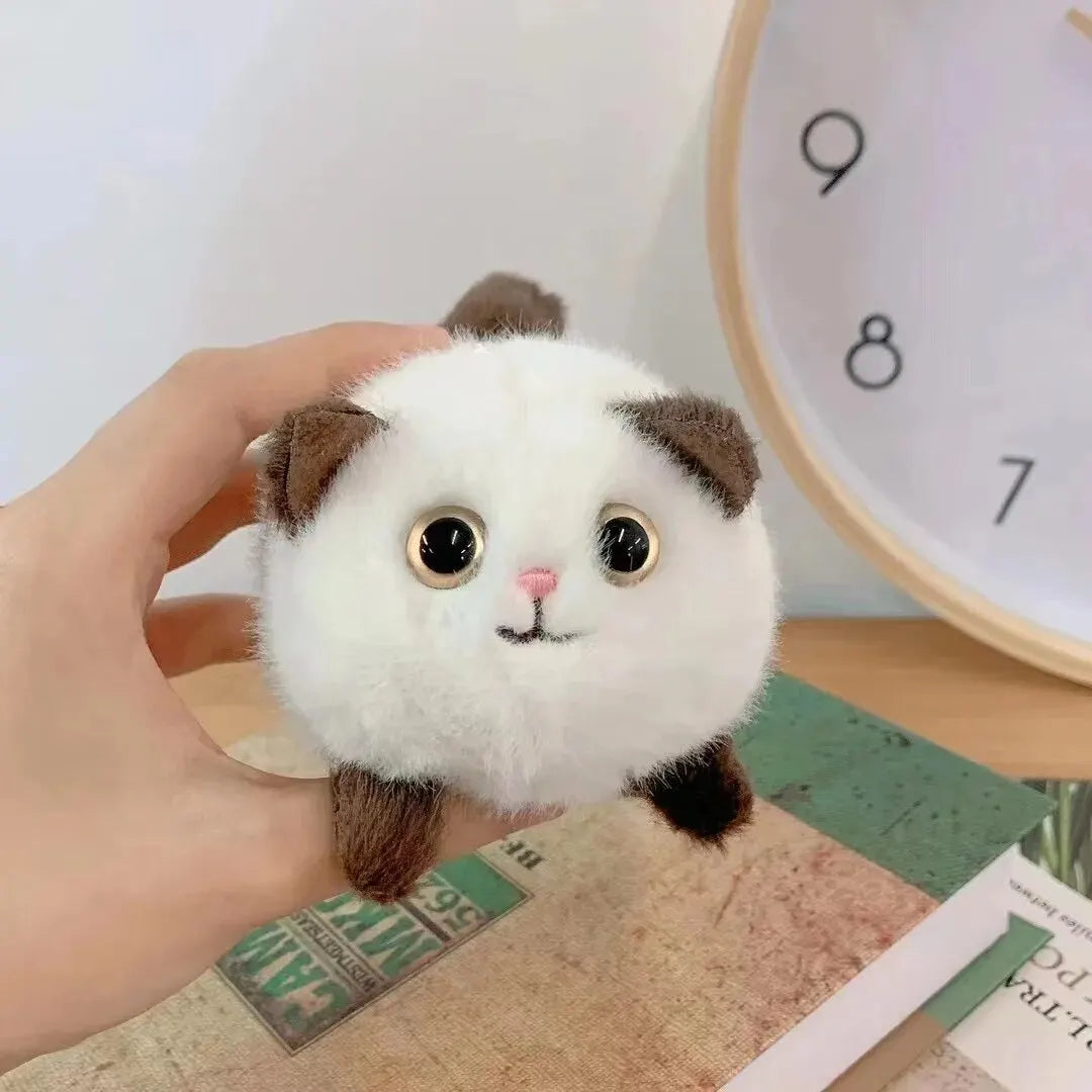 Lindo llavero de peluche de gato