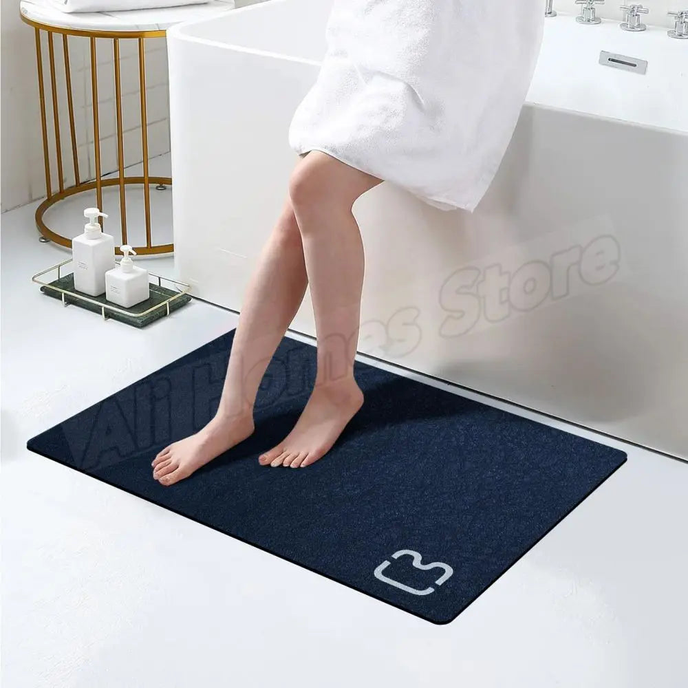 Premium Diatomite Stone Bath Mat - 3.5MM Thick Super Absorbent