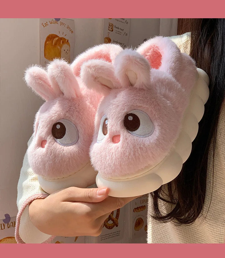 Women's Cotton Slippers - Warm Winter Indoor Shoes