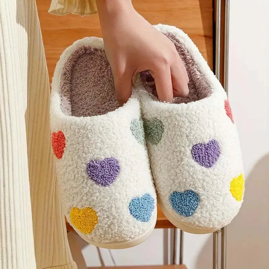 Soft Sole Winter Slippers - Warm Anti-Slip Indoor Shoes for Women