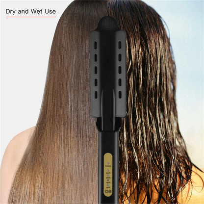 Professional Titanium Hair Straightener - Wide Plate - Bascora