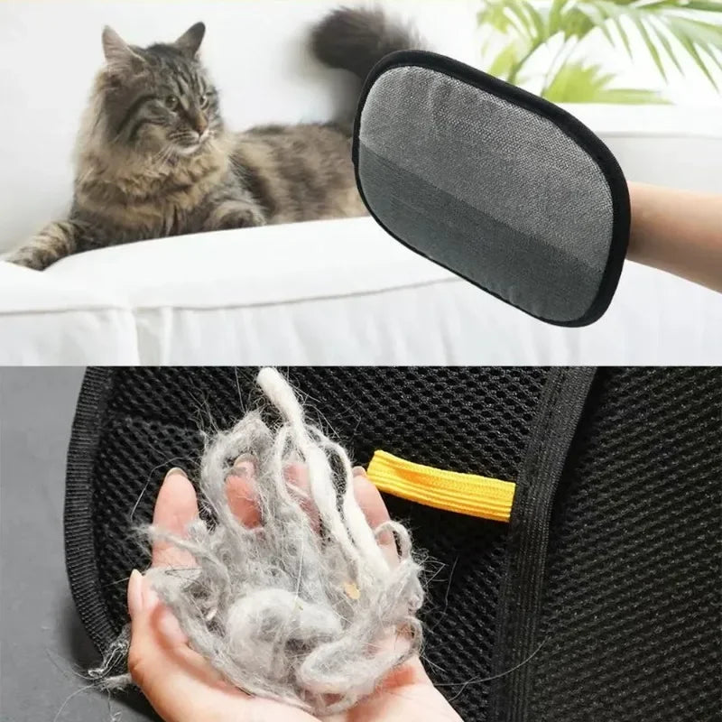Gants anti-poils pour animaux de compagnie – Outil de toilettage et de nettoyage antistatique
