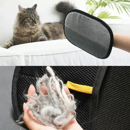Pet Hair Removal Gloves - Static-Free Grooming & Cleaning Tool - Bascora