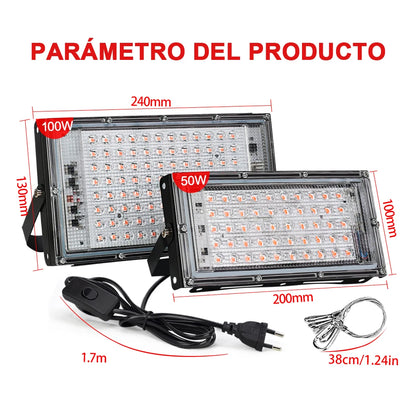LED Grow Light AC220V - Full Spectrum Phytolamp 50W/100W/150W - Bascora