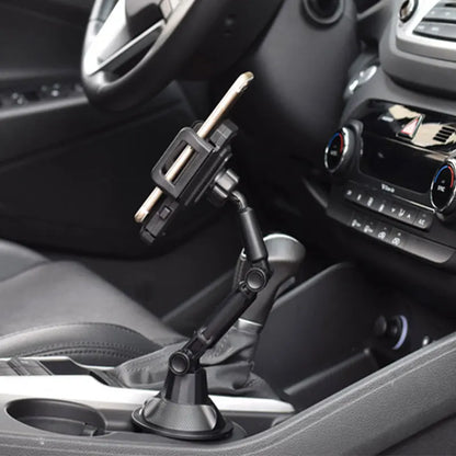 Car Phone Holder & Water Cup Holder Mount - Premium Car Interior Accessories - Bascora