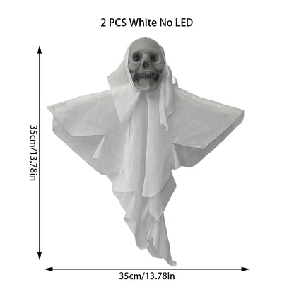 Halloween Hanging Skull Skeleton - Ghost Ornament Horror Props - Bascora