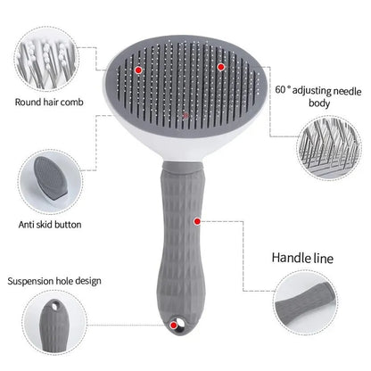 Pet Hair Remover Brush - Universal Grooming Tool for Dogs & Cats - Bascora