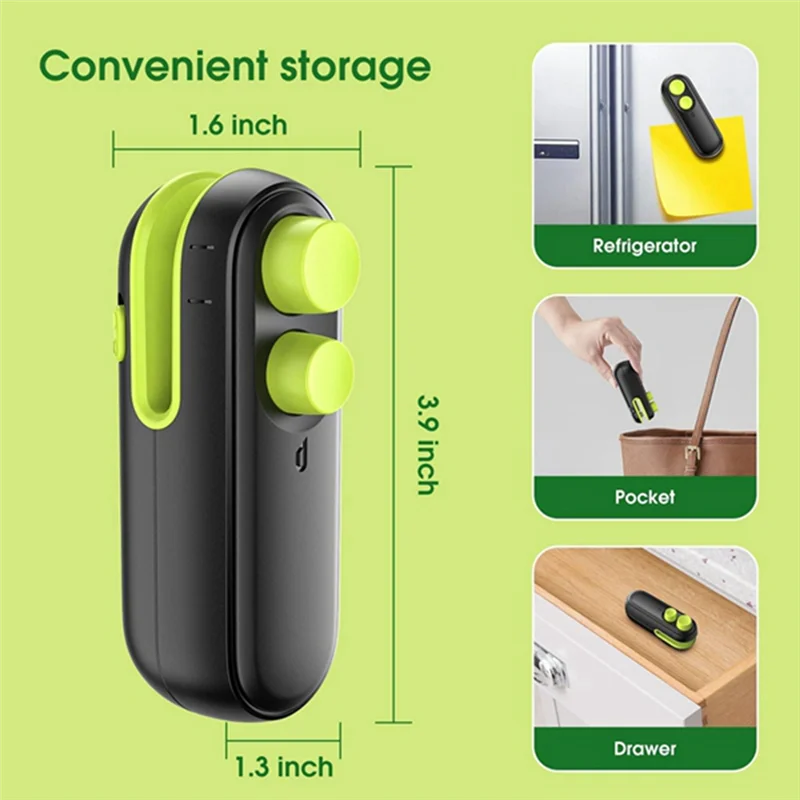 Reliable Mini Bag Sealer - Rechargeable Vacuum Sealing Machine