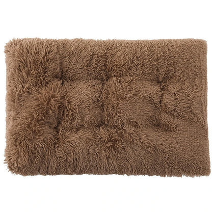 Thick Soft Pet Bed Mat - Square Plush Cushion for Dogs & Cats