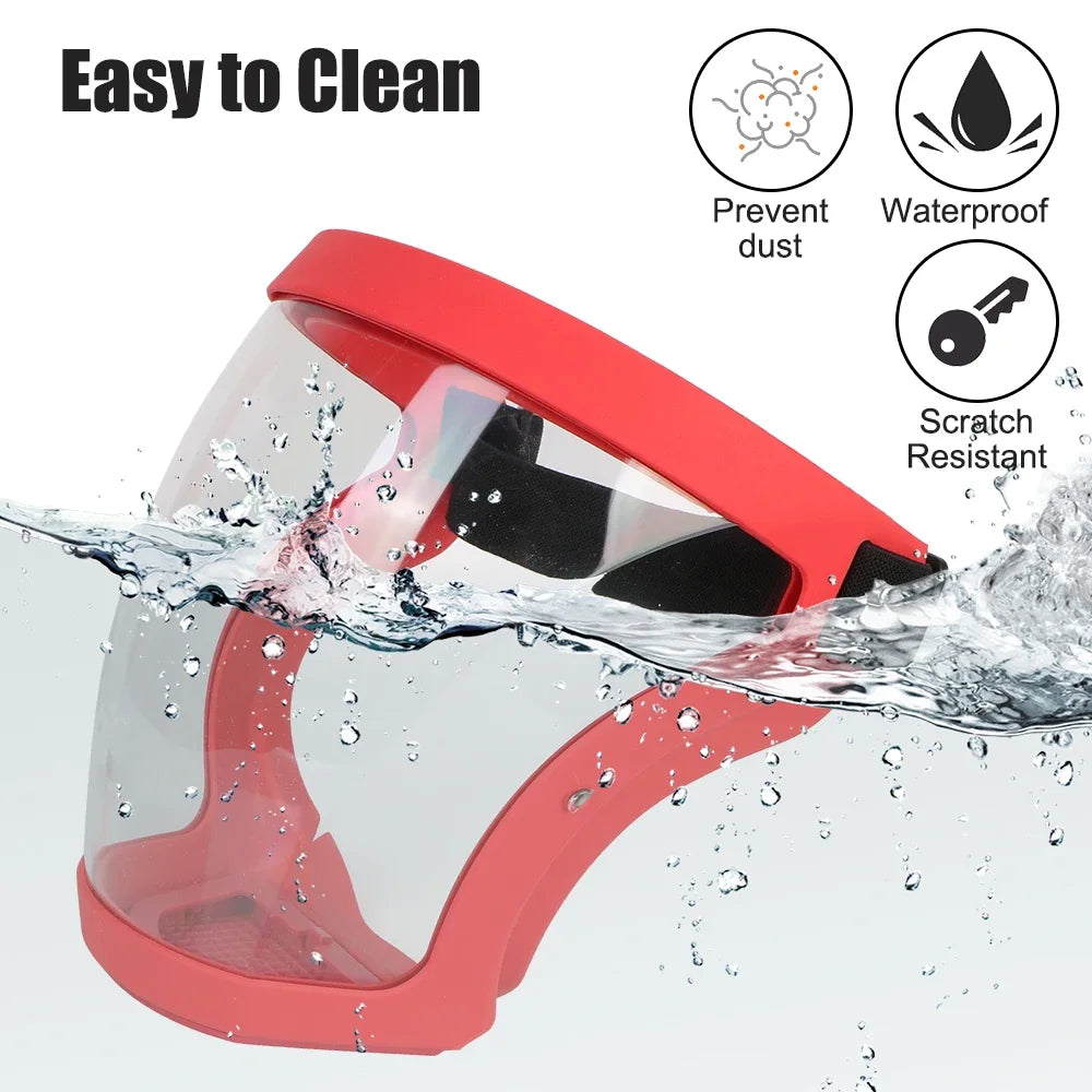 Máscara de protección facial completa - Protección de seguridad transparente