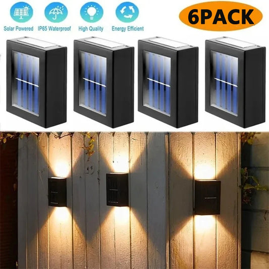 Solar Up and Down Spot Lights - Outdoor Waterproof Lighting