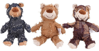 Pet Teddy Bear Sound Toy - Interactive Plush Dog Toy - Bascora