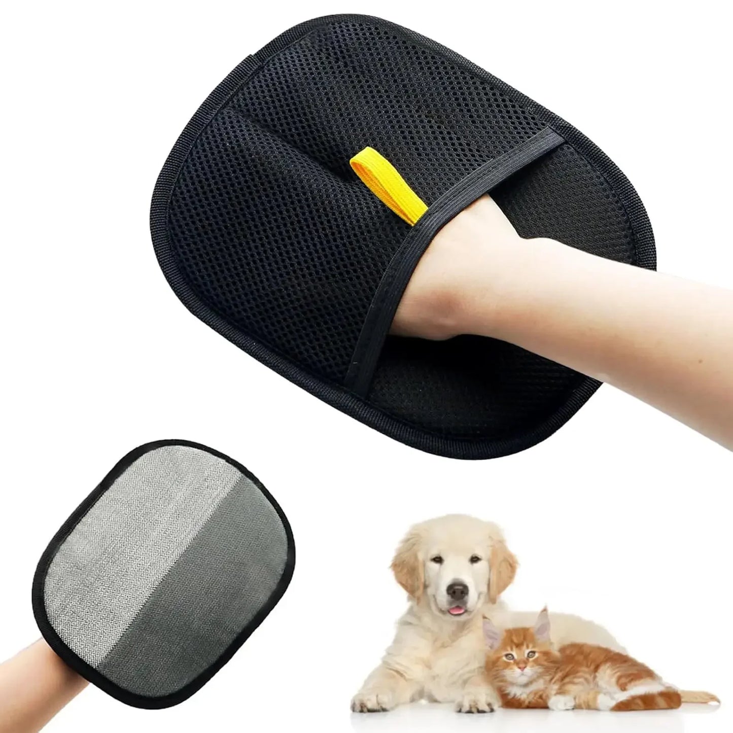 Guantes para quitar el pelo de mascotas: Eliminación de estática de doble cara para alfombras y muebles